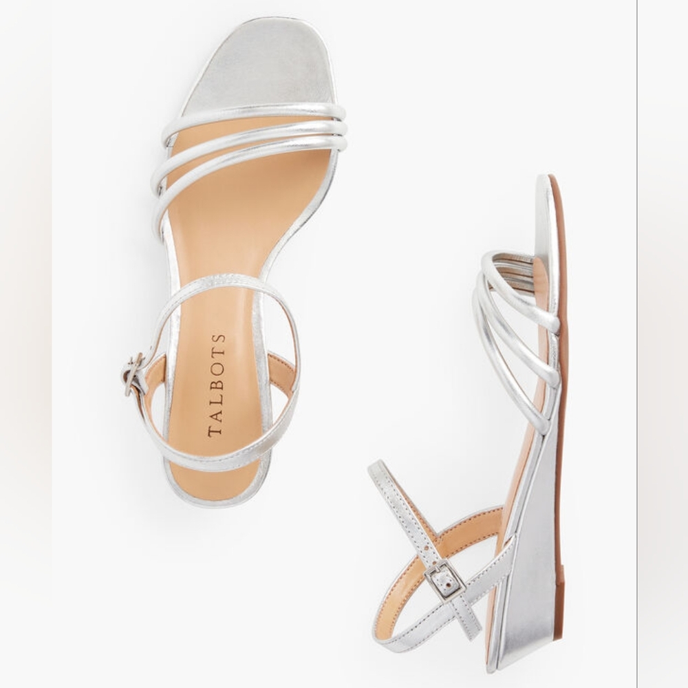 NWOT Talbots // Cora Silver Sandal